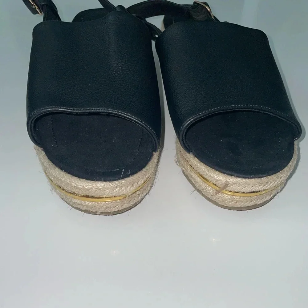 EVANS EXTRA WIDE FIT Slingback Flatform Size 12 - Picture 5 of 10
